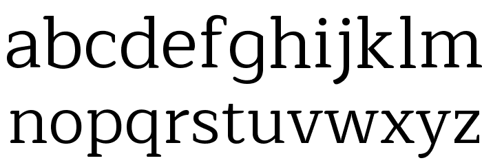 Maitree Regular Font LOWERCASE