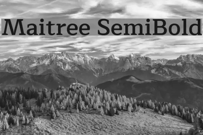Maitree SemiBold Example 2
