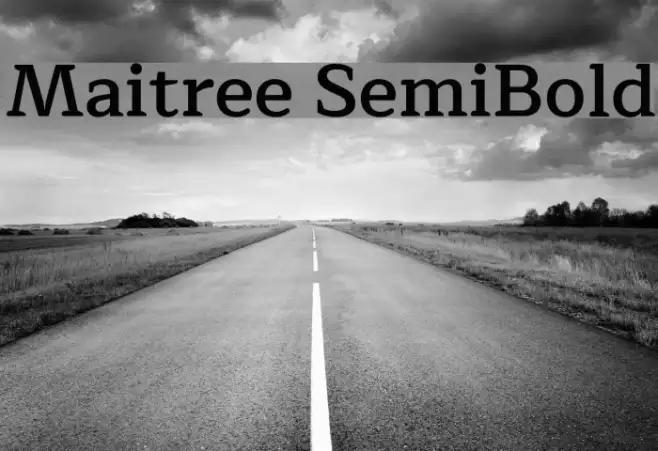 Maitree SemiBold Example 3