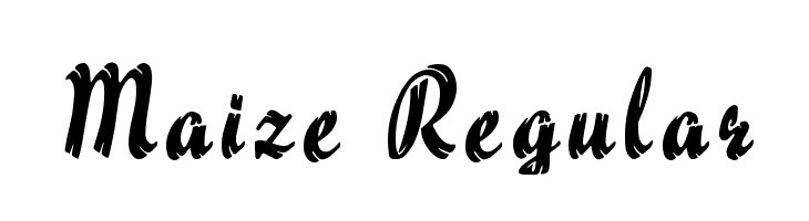 Maize Regular Font