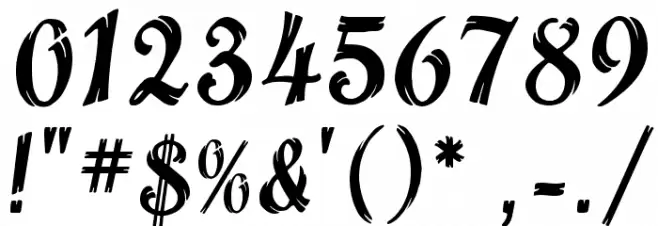 Maize Regular Font OTHER CHARS