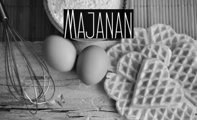 Majanan Font examples