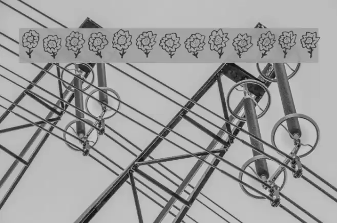 Maja's Flowers Fonte examples