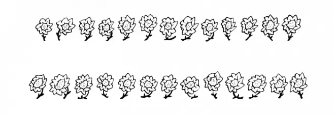 Maja's Flowers Fuentes MINÚSCULAS
