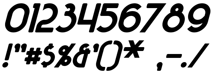 Majel Bold Italic Font OTHER CHARS