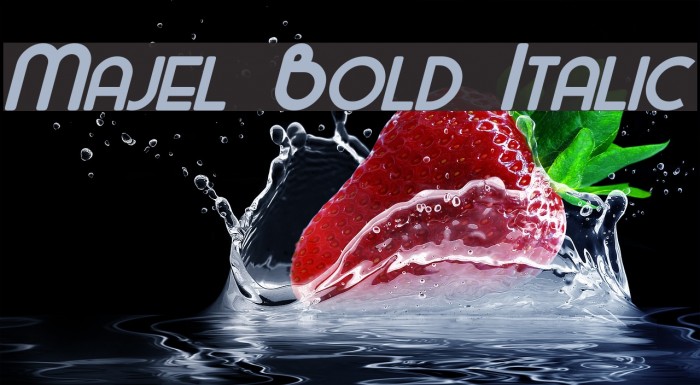 Majel Bold Italic Font examples