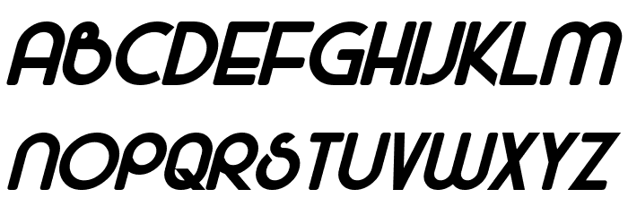 Majel Bold Italic Font LOWERCASE
