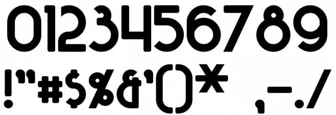 Majel Bold Font OTHER CHARS