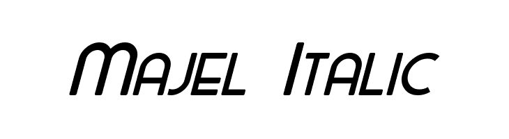 Majel Italic  Free Fonts Download