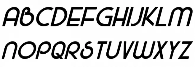 Majel Italic फ़ॉन्ट अपरकेस