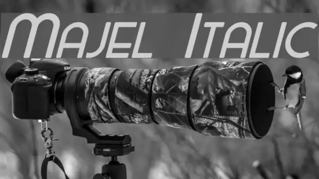 Majel Italic Font examples