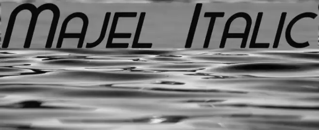 Majel Italic Font examples