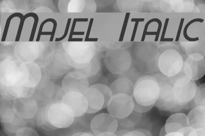 Majel Italic Font examples