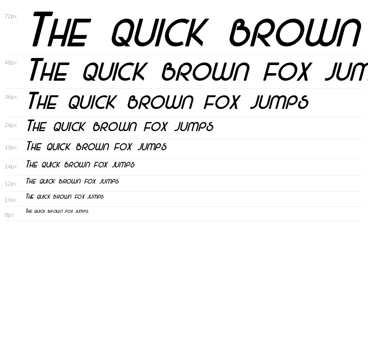 Majel Italic Waterfall