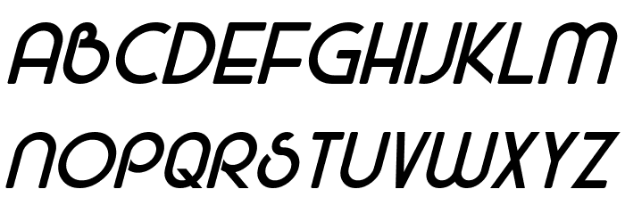 Majel Italic Font LOWERCASE