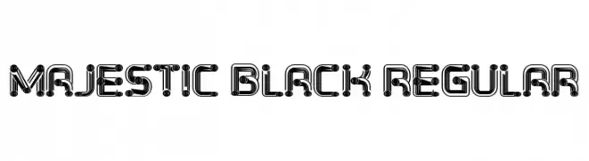 Majestic Black Regular  les polices de caractères gratuit tlcharger