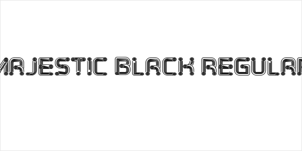 Majestic Black Regular Logo