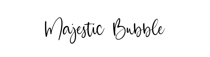 Majestic Bubble  Frei Schriftart Herunterladen