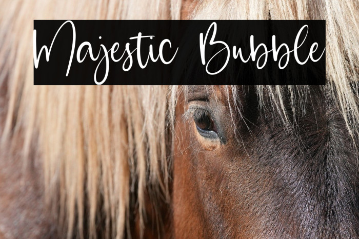 Majestic Bubble Example 1