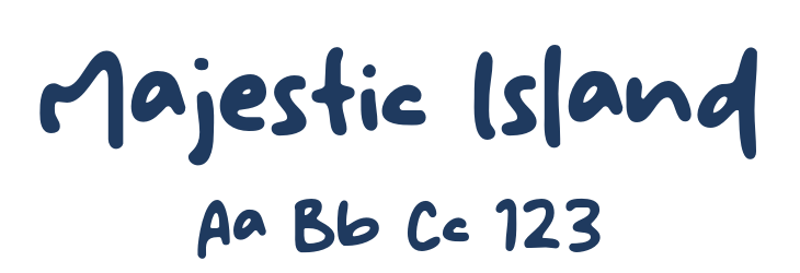 Majestic Island Font Preview