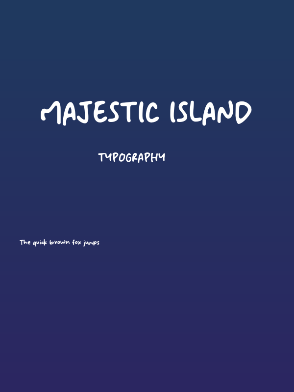 Majestic Island Poster
