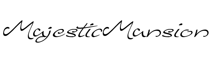 Majestic Mansion  フリーフォントのダウンロード