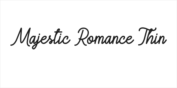 Majestic Romance Thin Logo