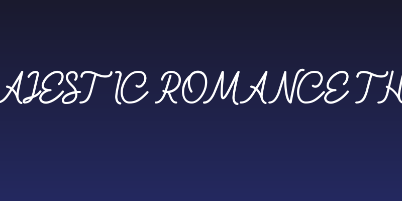 Majestic Romance Thin Social Header