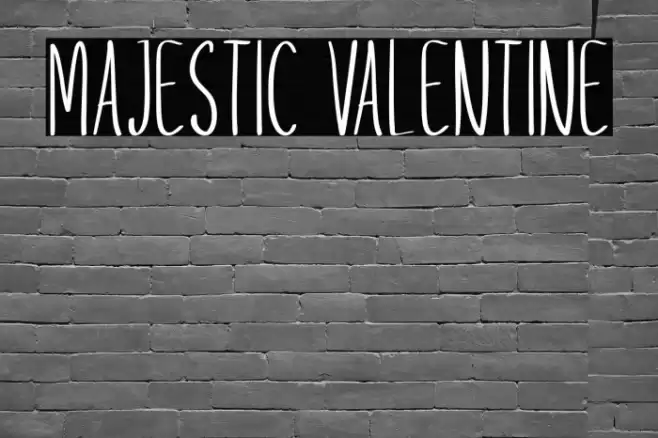 Majestic Valentine Font examples