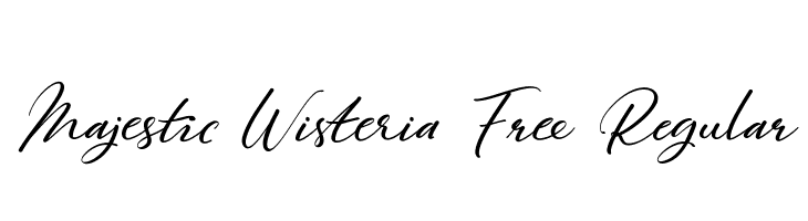 Majestic Wisteria Free Regular  لخطوط تنزيل