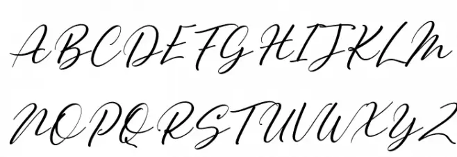 Majestic Wisteria Free Regular Font UPPERCASE