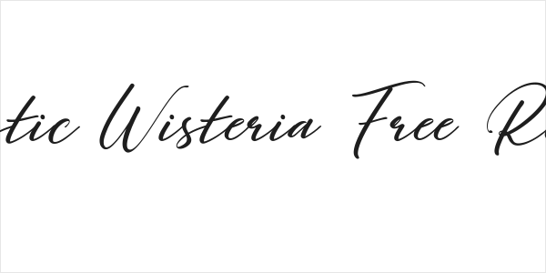 Majestic Wisteria Free Regular Logo