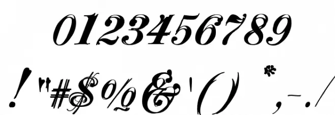 Majestic X Font OTHER CHARS