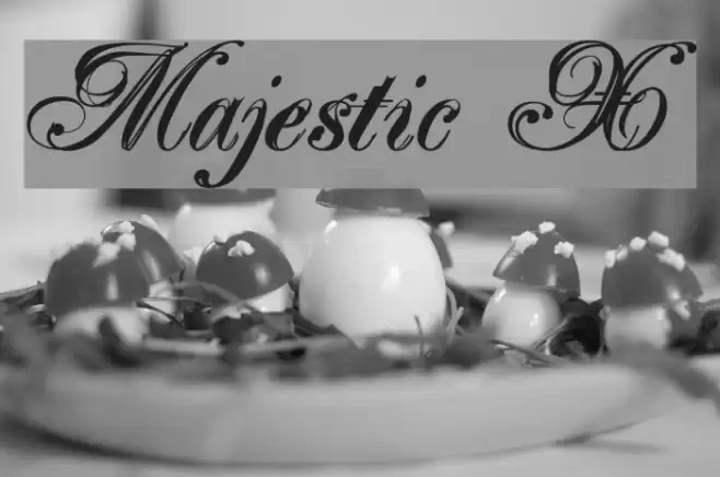 Majestic X Font examples
