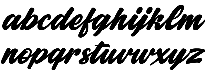 Majestic Font LOWERCASE