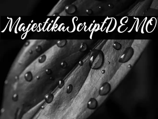 MajestikaScriptDEMO Font examples