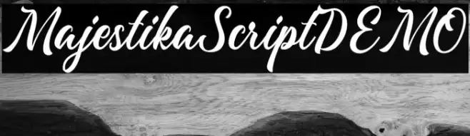 MajestikaScriptDEMO Font examples