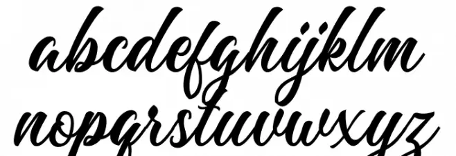 MajestikaScriptDEMO Font LOWERCASE