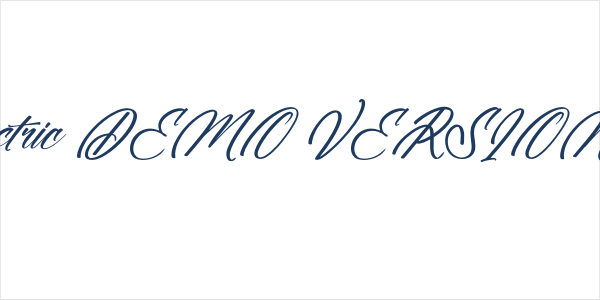 Majestric DEMO VERSION Italic Logo