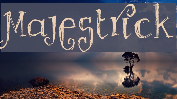 Majestrick Font examples