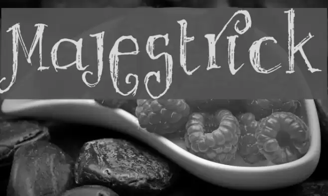 Majestrick Font examples