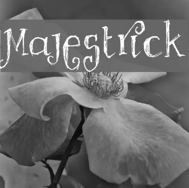 Majestrick Font examples