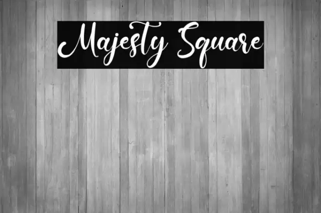 Majesty Square خط examples