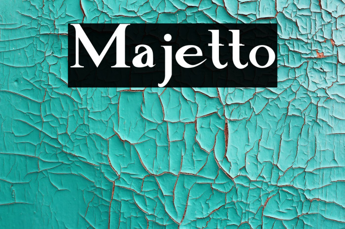 Majetto फ़ॉन्ट examples
