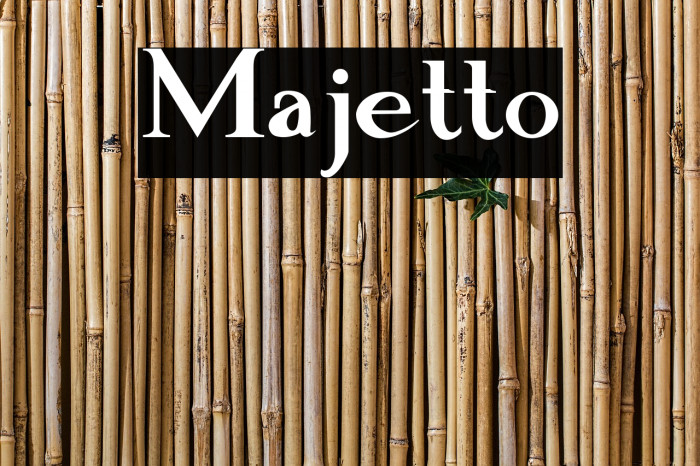 Majetto फ़ॉन्ट examples