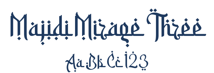 Majidi Mirage Three Font Preview