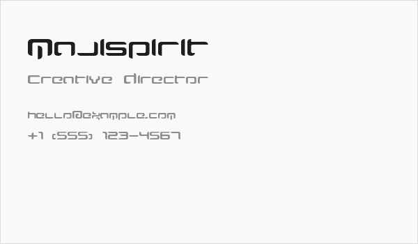 Majispirit Business Card