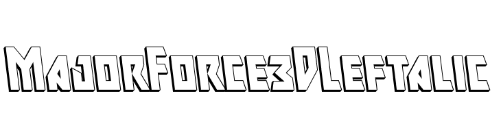 Major Force 3D Leftalic  لخطوط تنزيل