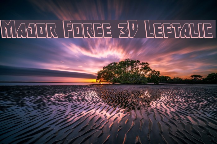Major Force 3D Leftalic Example 2