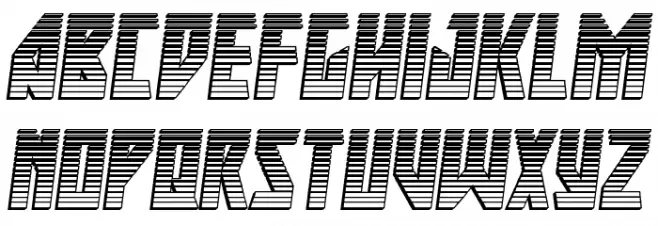Major Force Chrome Italic Polices MAJUSCULES